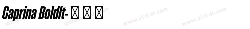 Caprina BoldIt字体转换
